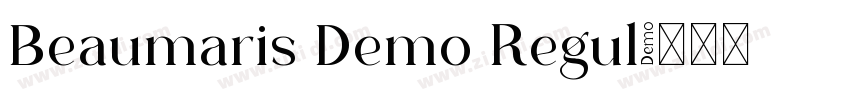 Beaumaris Demo Regul字体转换